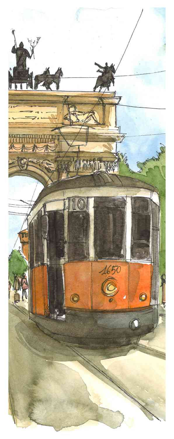 Il tram dell'Arco