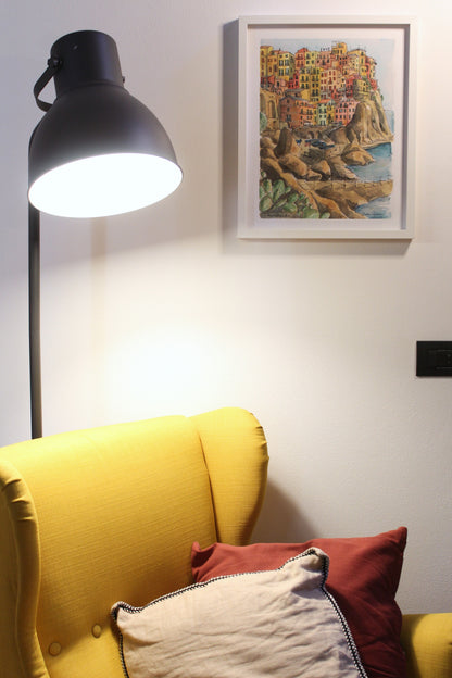 Postal del puerto de Riomaggiore